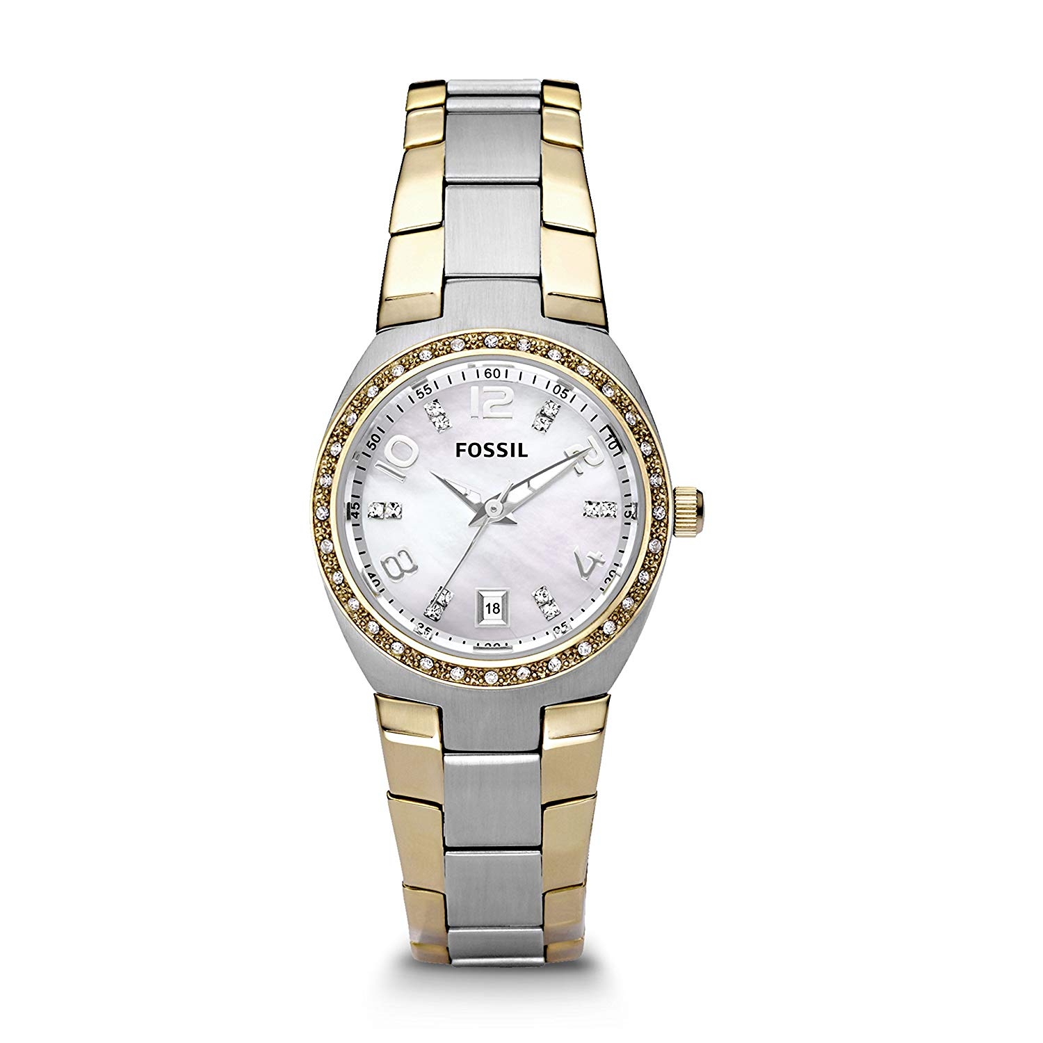 Serena Gold & Silver Stainless Steel Strap Watch