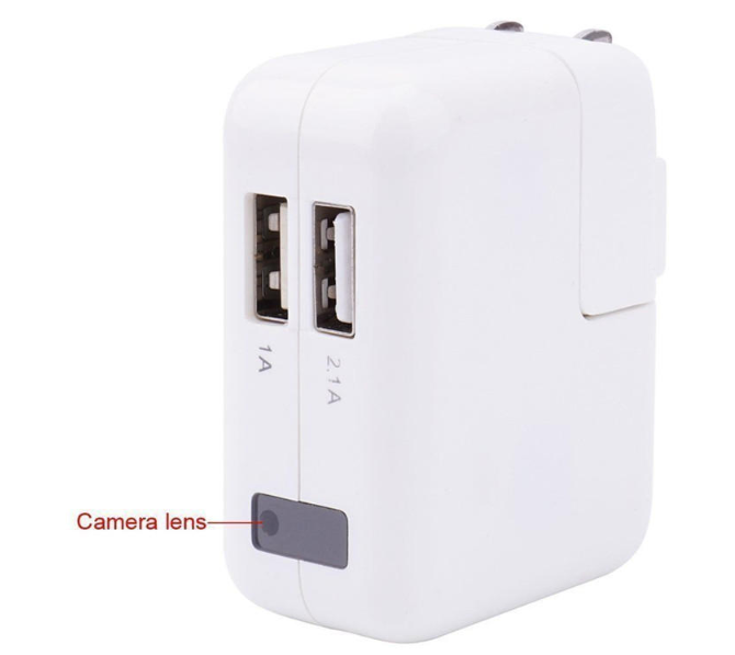 31 off on 2 Port USB Charger with Builtin Hidden Spy Camera