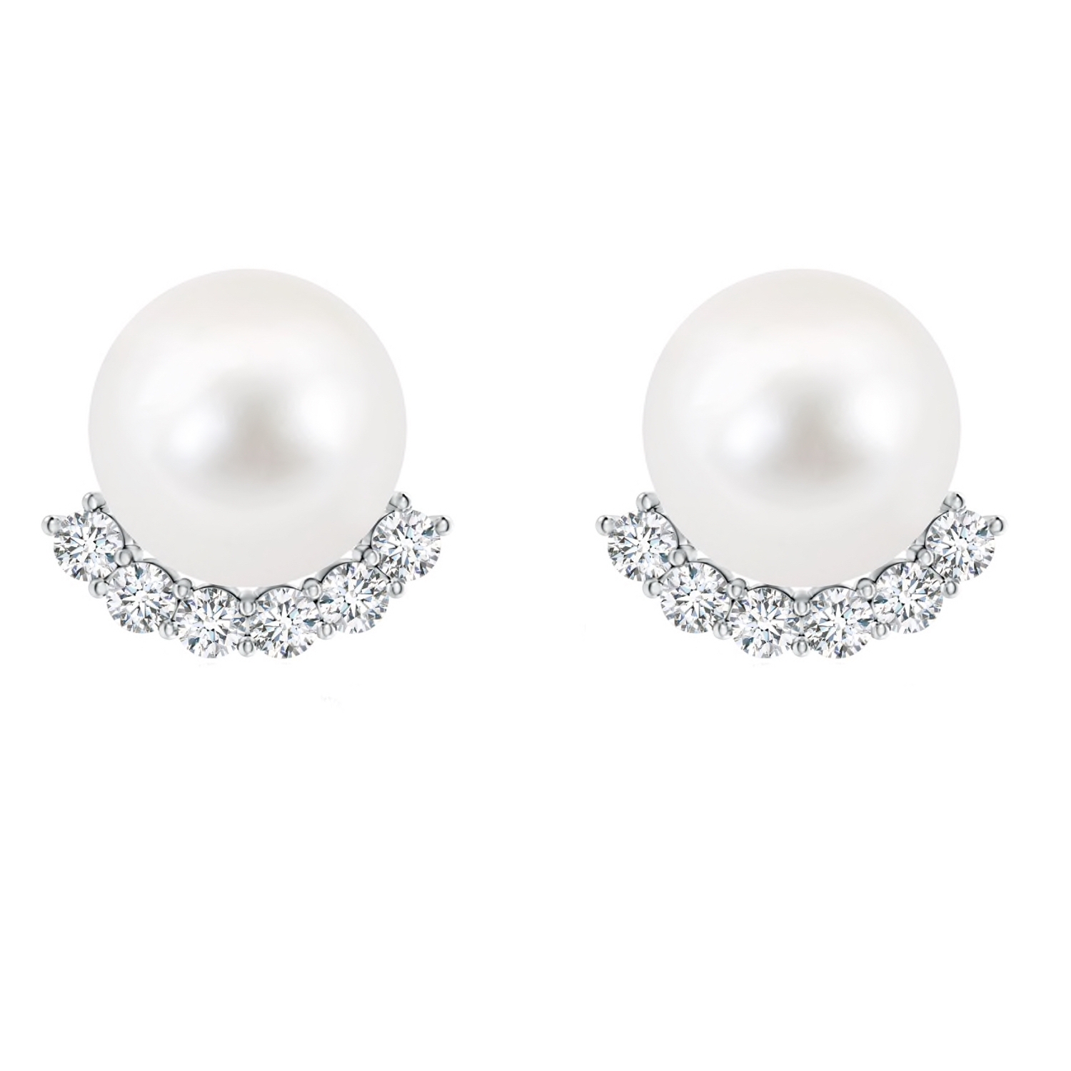 Mary Stud with Swarovski Crystals & Mother of Pearl Earrings