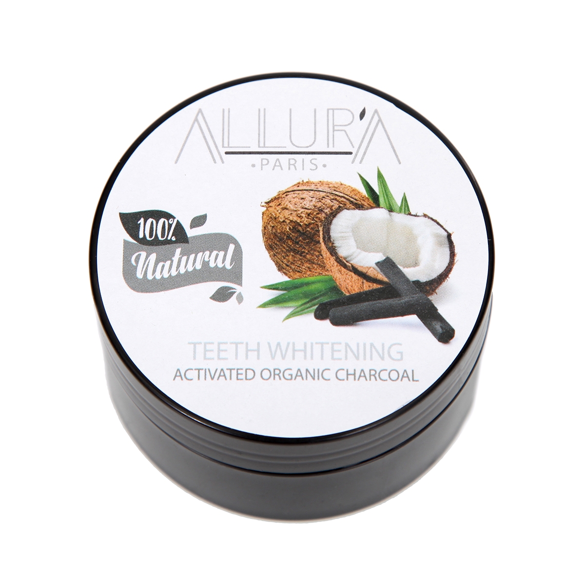 allura charcoal teeth whitening powder