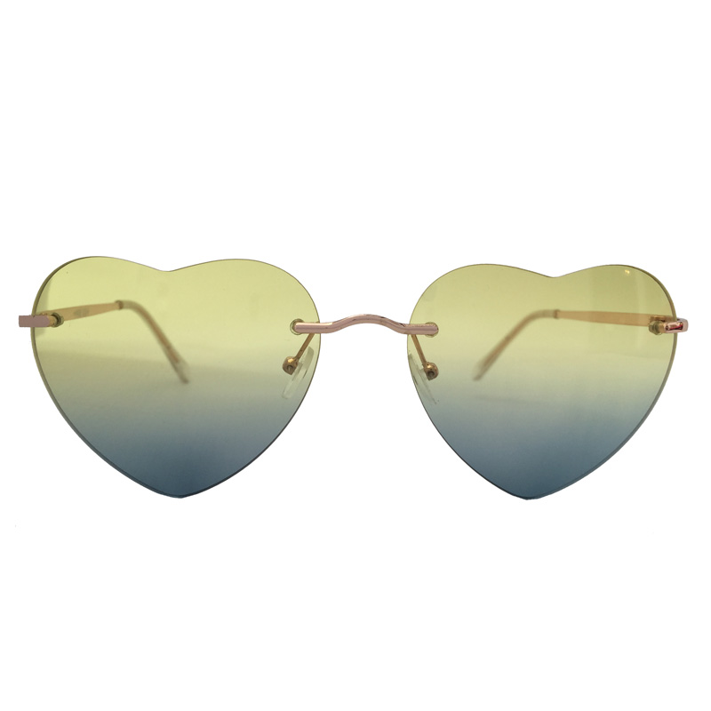 heart shaped aviator glasses