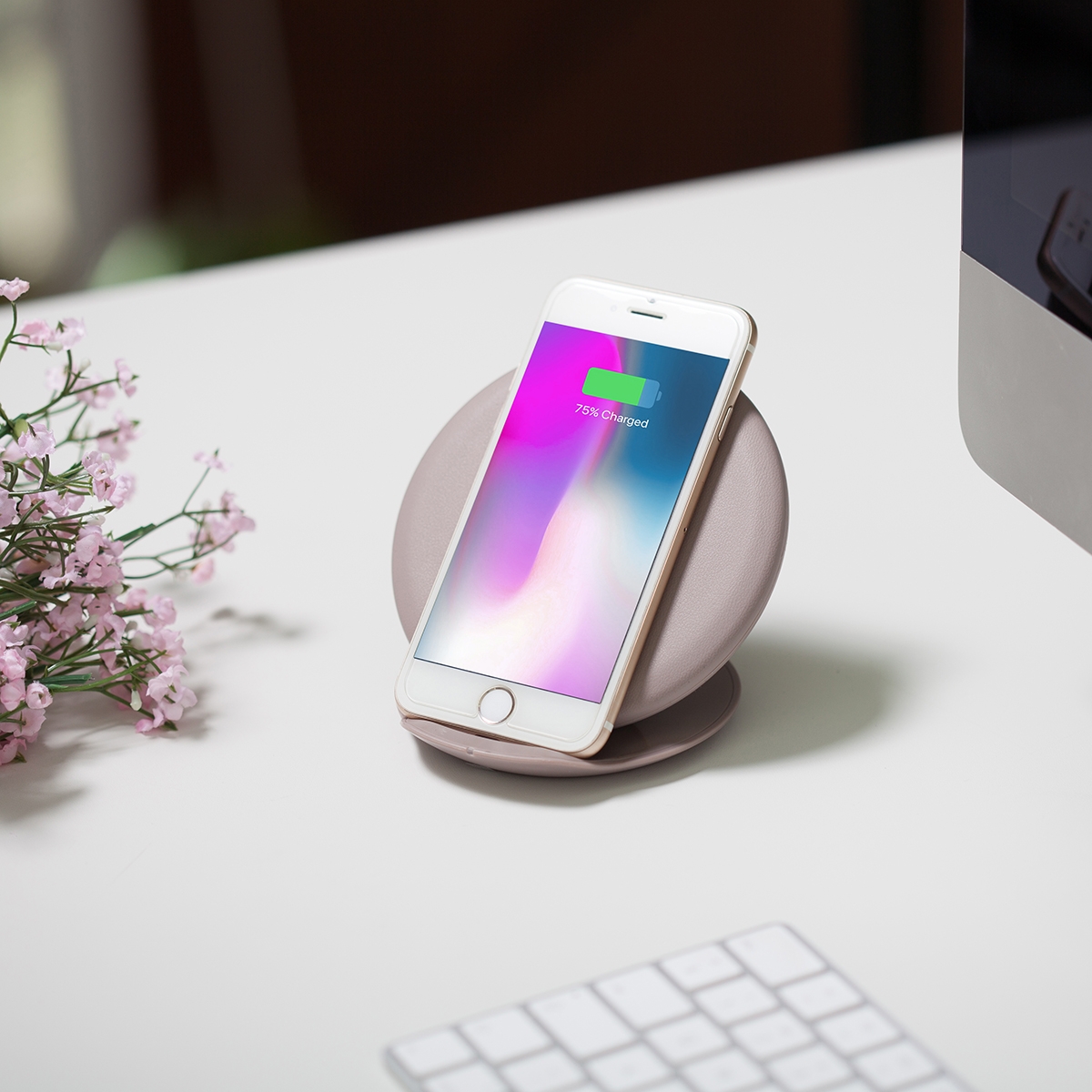 Beige. Phone not included