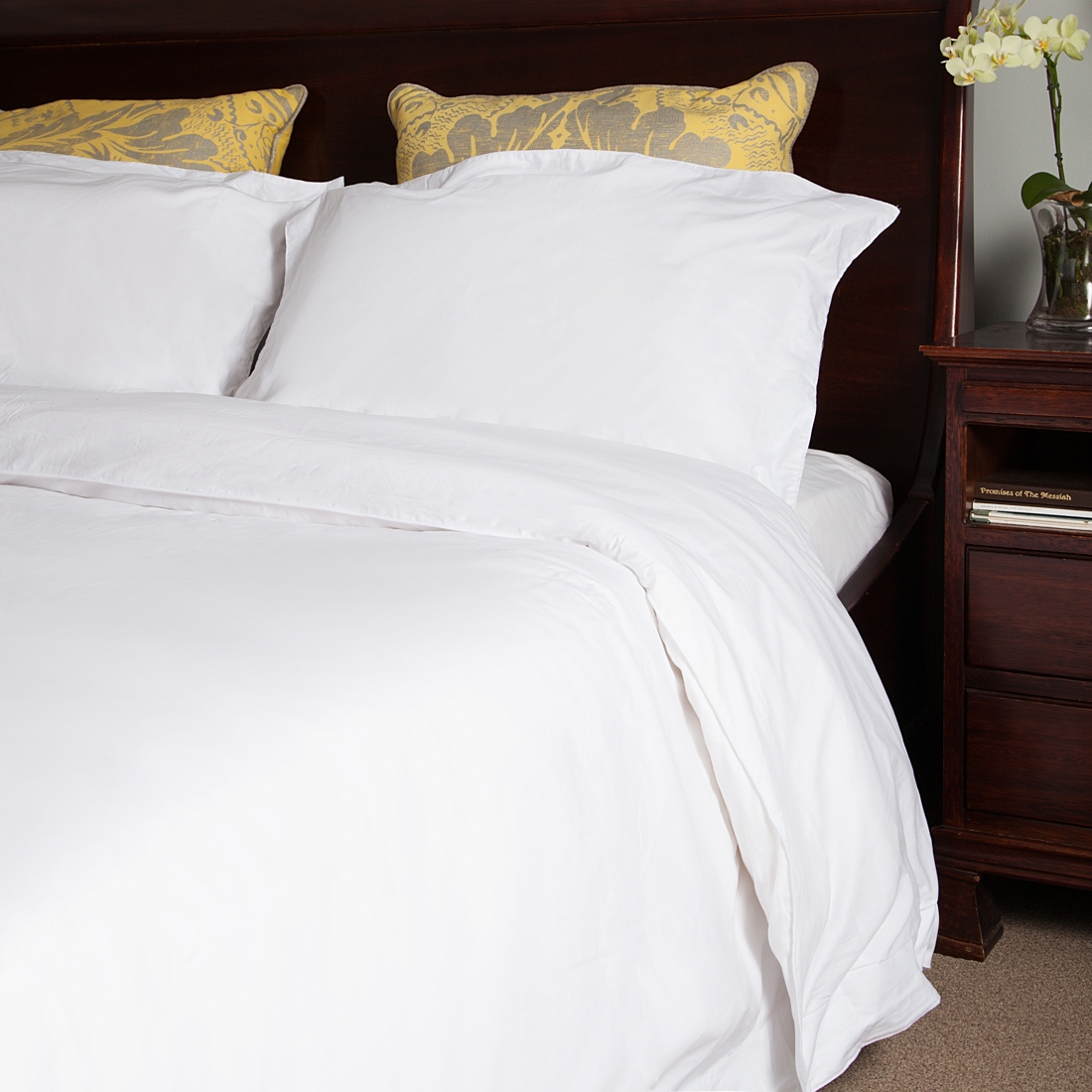 25 off on 100 Cotton Percale 200TC Oxford Duvet Cover Set With Suede