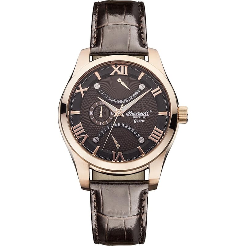 55% off on Men's Genuine Leather "Burlington" Watch