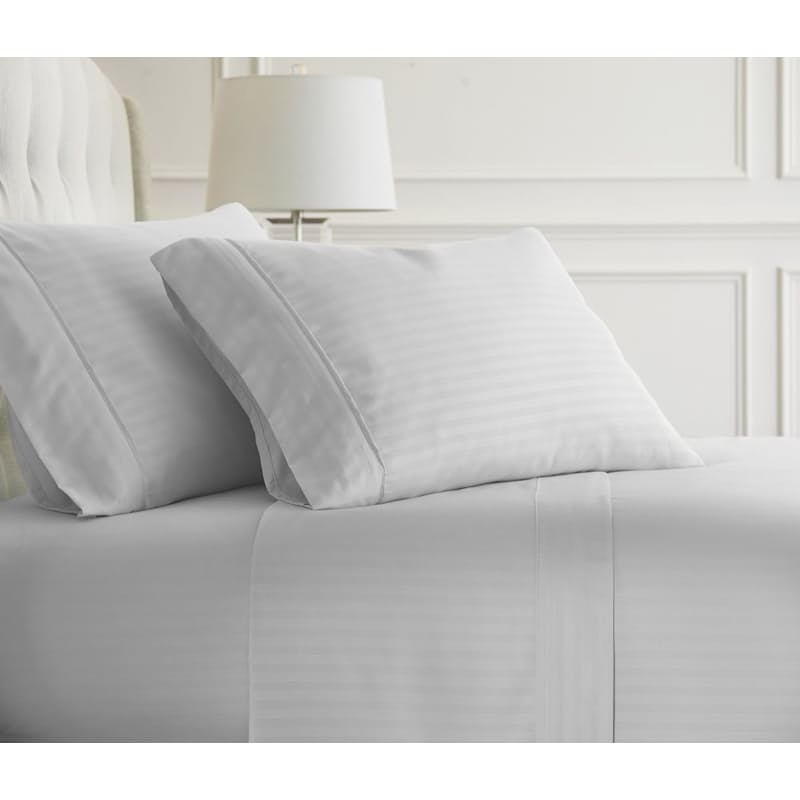 White (2x Pillowcases + 1x flat sheet + 1x fitted sheet)