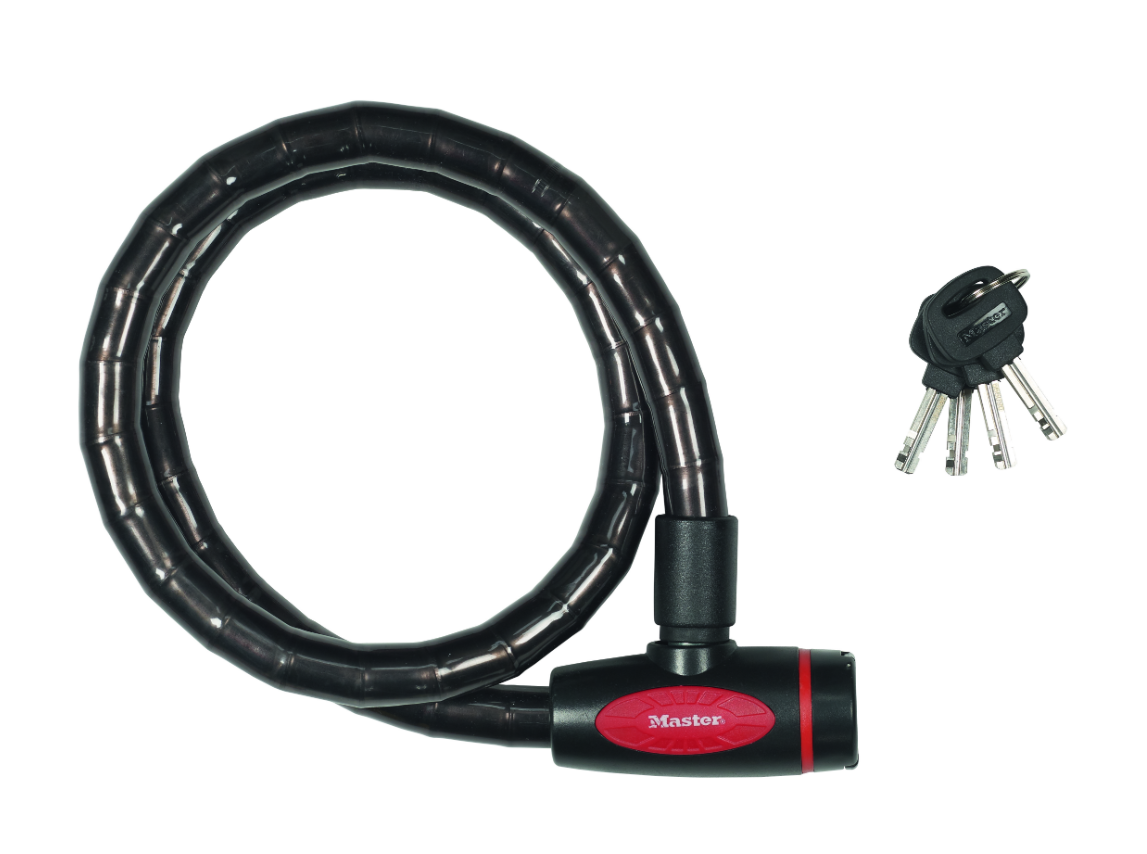 27 off on Motor Bike Armoured 1000 x 18mm Cable Lock (Keyed or