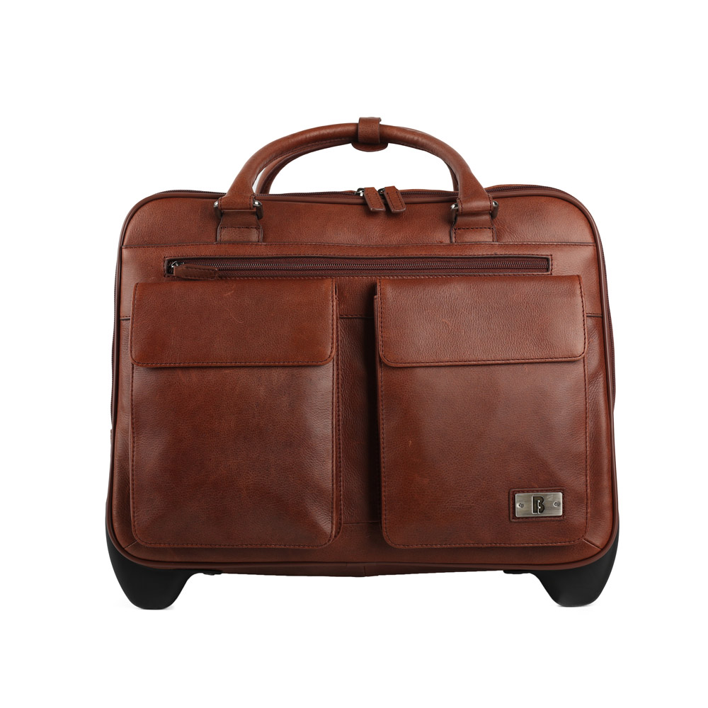 48 off on Genuine Leather Moroccan Laptop Trolley Bag