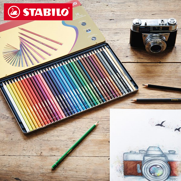 24x Original Thin Lead Colouring Pencils