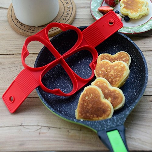 38 off on Heart Shaped Silicone Pancake Mould