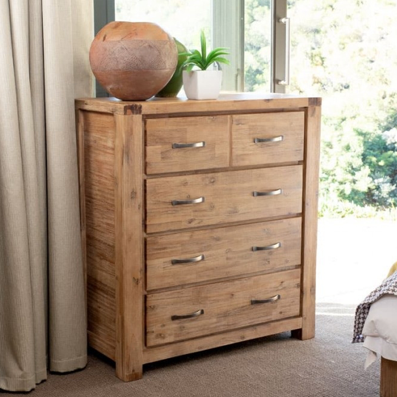 17 off on Acacia Wood Chest of Drawers 4 Drawers