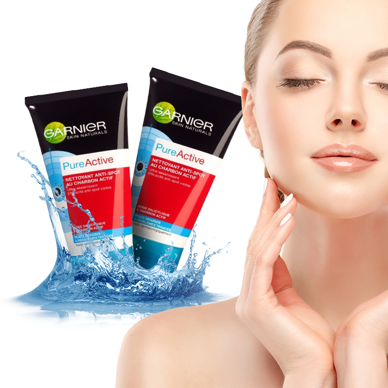 Pack of 2 - Garnier Charcoal Gel Scrub Wash