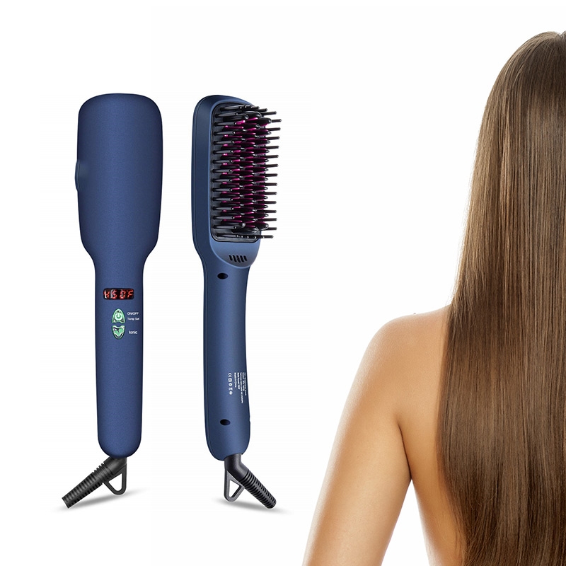 29 off on 2in1 MCH Heating Straightener Brush with Crescent Design