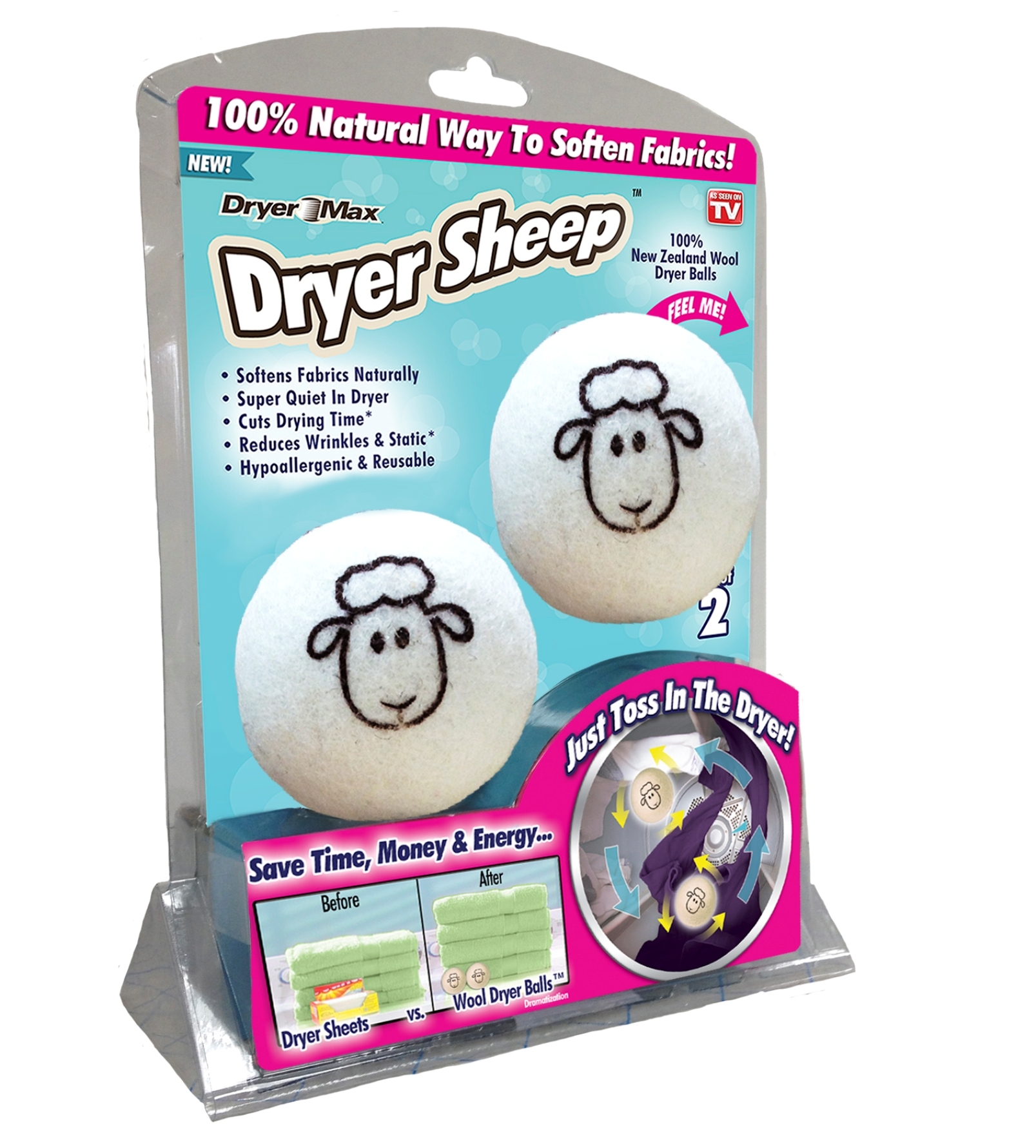 50 off on Set of 2 Wool Dryer Balls