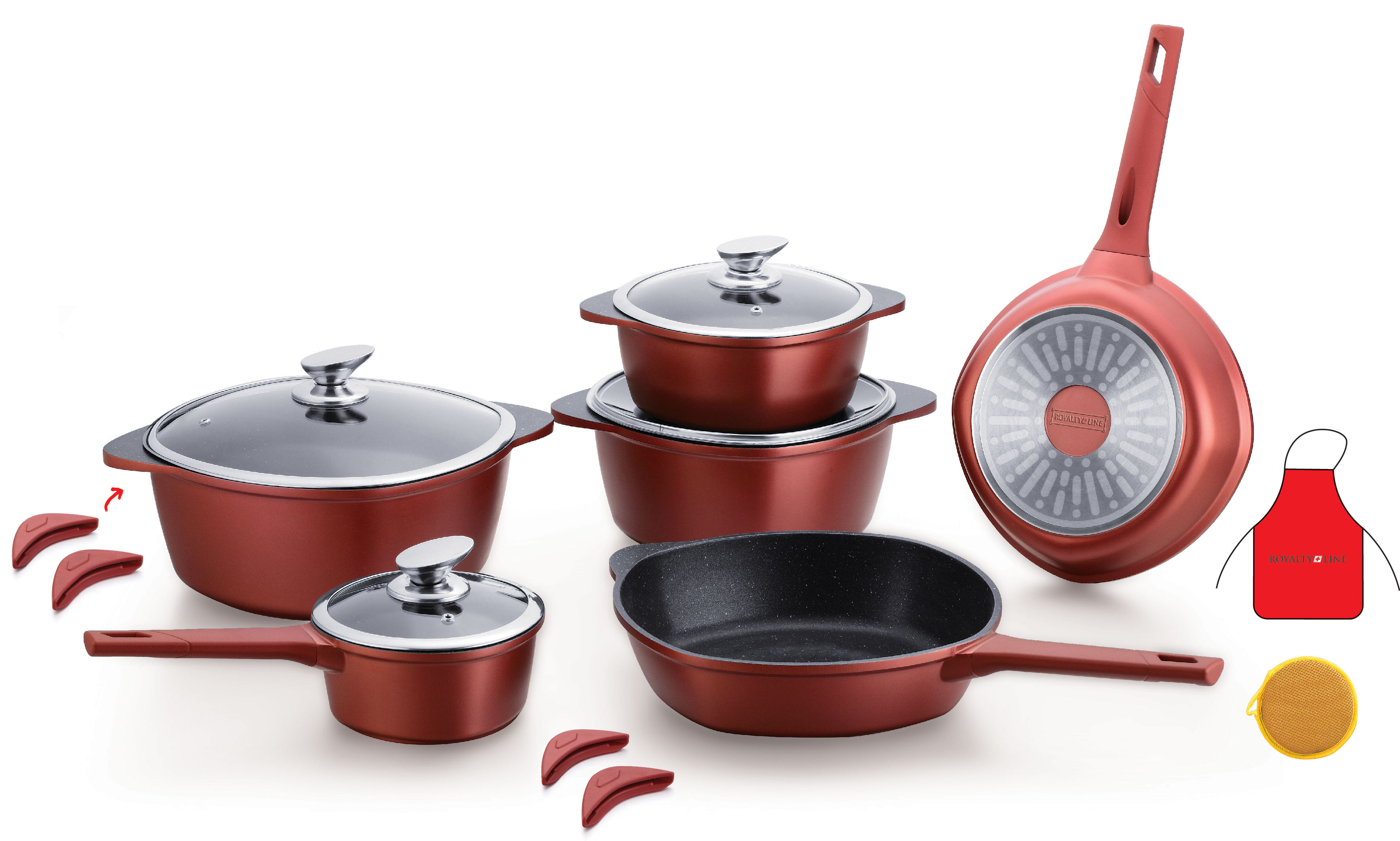 83 off on 16 Pieces Marble Coating Cookware Set