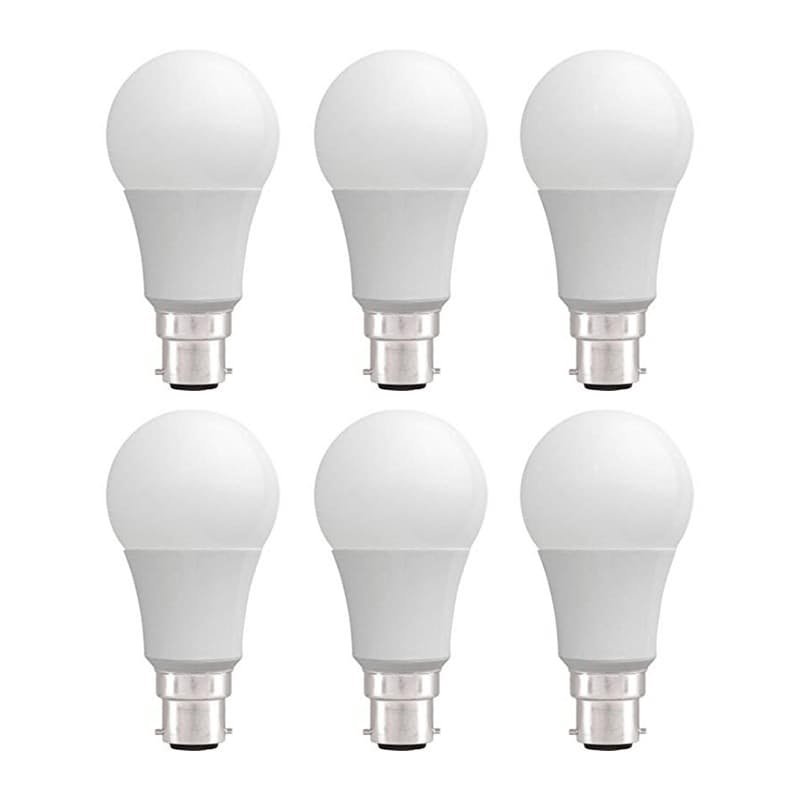6x 6.5W or 10W Warm White LED Light Bulbs