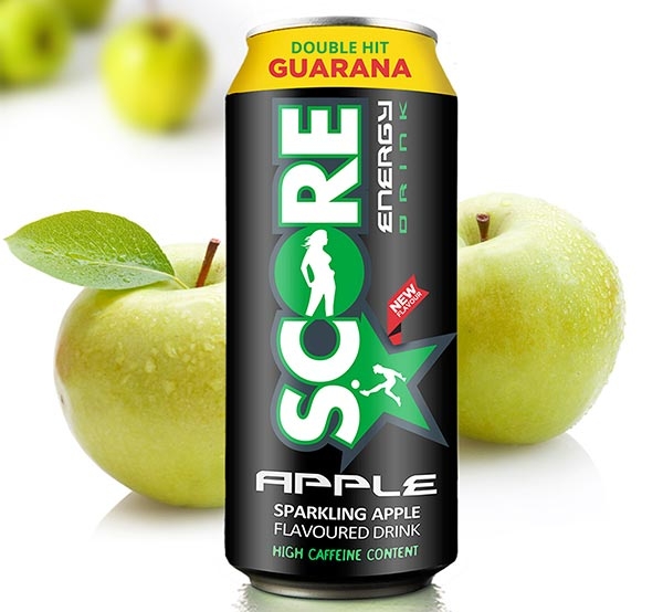 34 off on Case of 24 440ml Score Apple Energy Drink