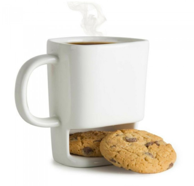 28 off on Coffee Mug Builtin Cookie Holder