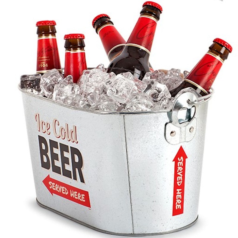 30 off on Ice Cold Beer Metal Bucket With Opener
