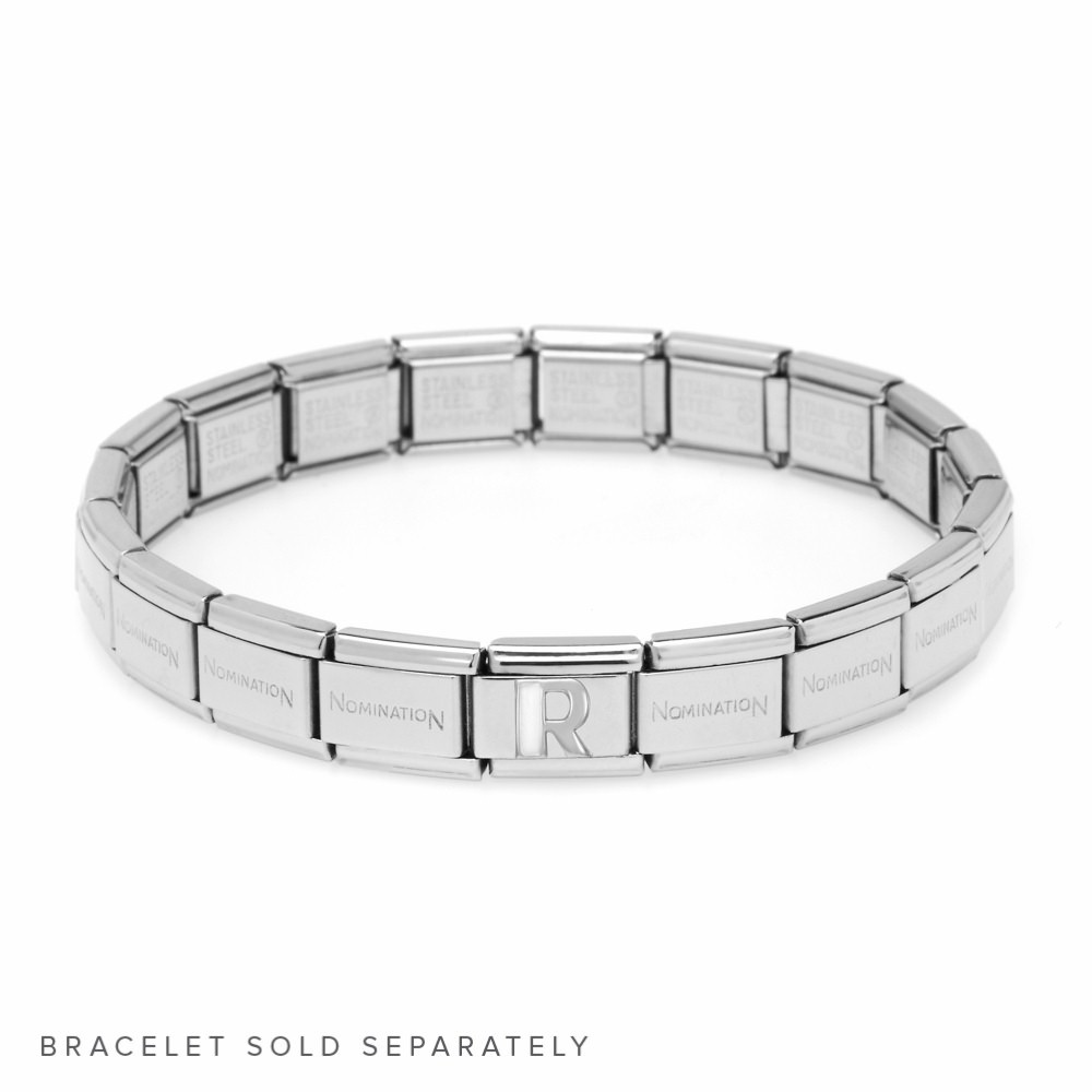 For Reference Purposes Only - Alphabet Link 'R' + Plain Base Bracelet