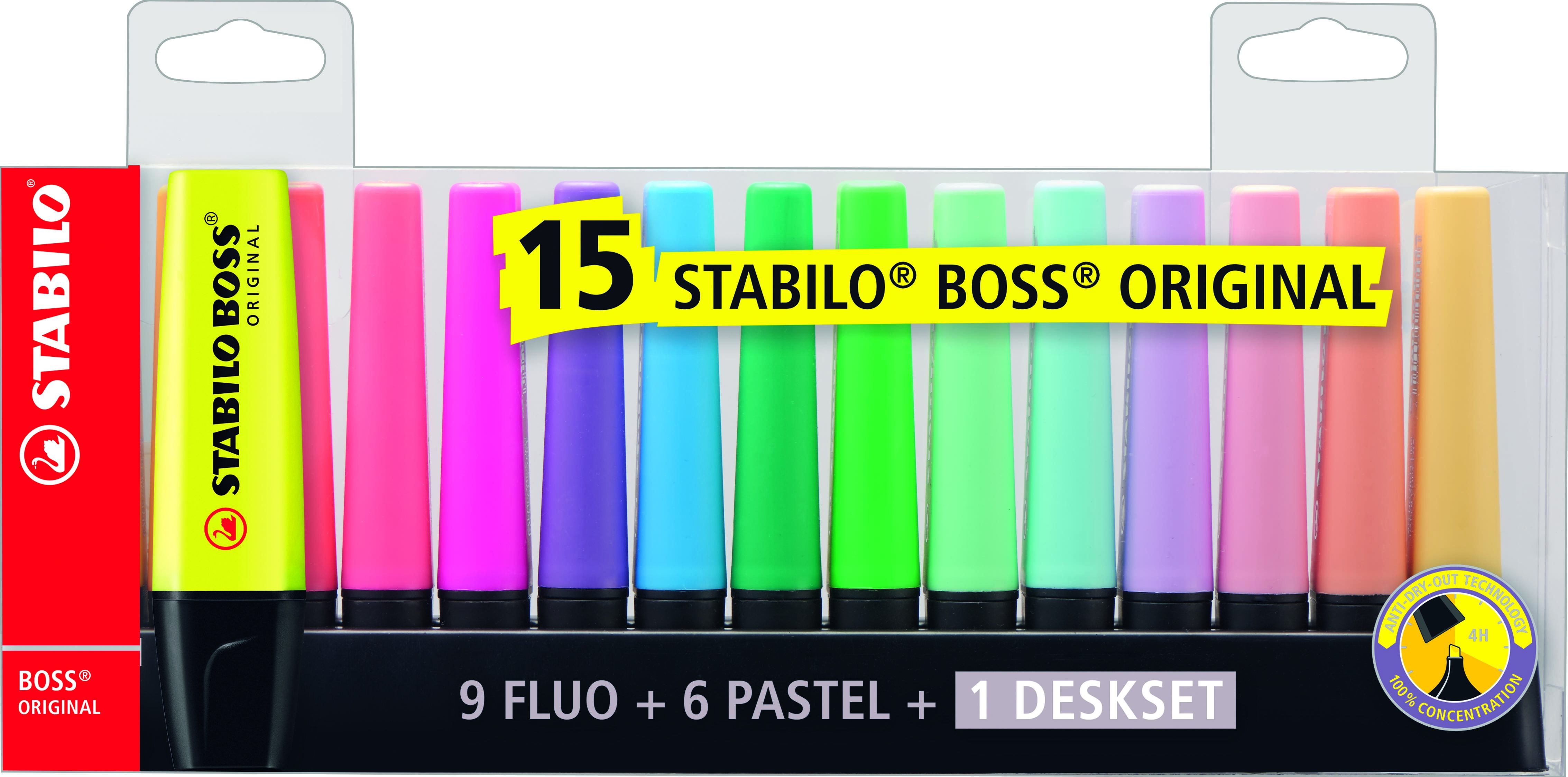 15 Piece Highlighter Deskset