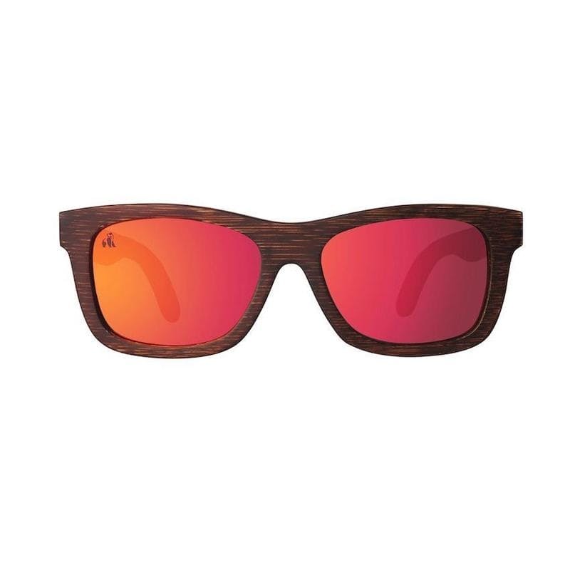 Charcoal Bamboo Wayferers Red Lenses