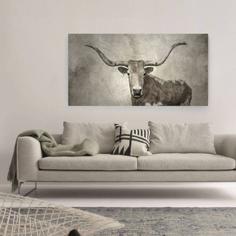 Texas Longhorn Canvas
