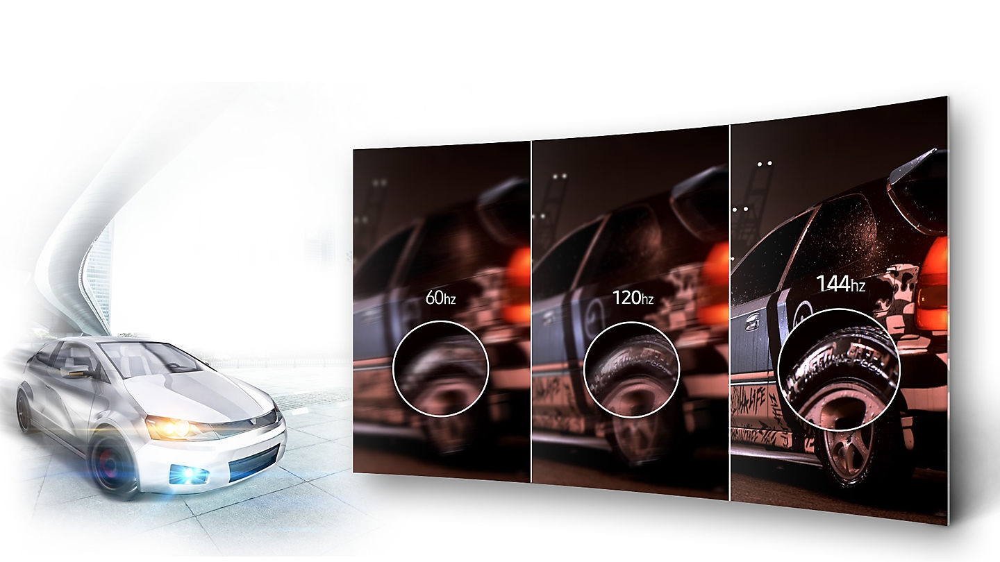 144 hz screen refresh rate for flawlessly smooth gaming