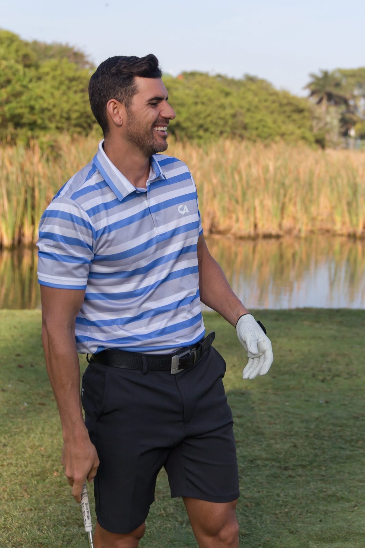 17 off on Printed and Striped Golf TShirts