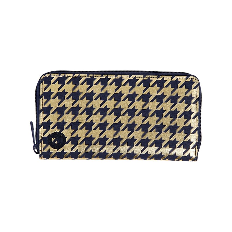 Navy/Gold Houndstooth