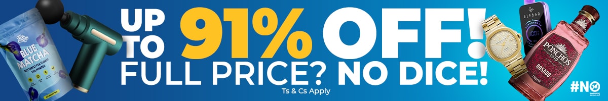 Up to 91% off