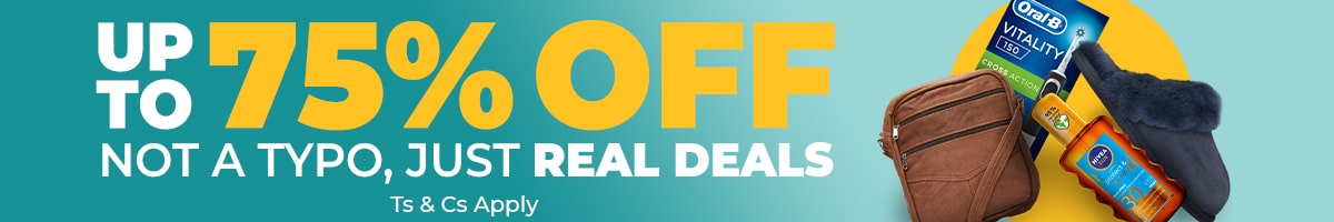 Up to 75% off
